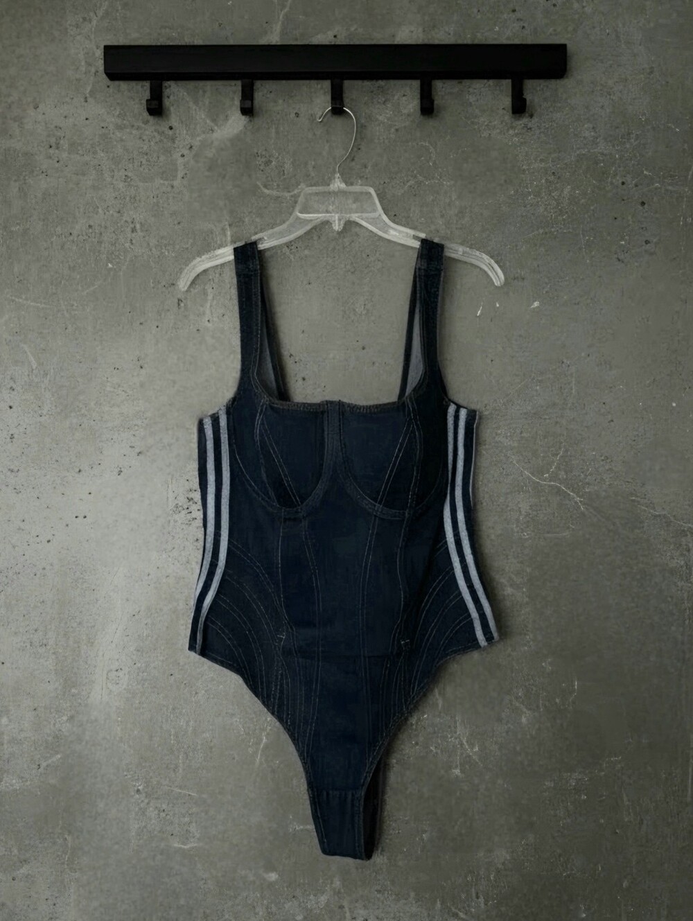 NWT Adidas x Ivy Park Dark Denim Bodysuit | 1X